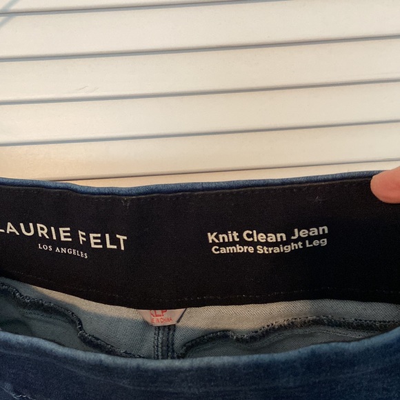 Laurie Felt Knit Cambre Straight-Leg Jeans XLP - Picture 4 of 7